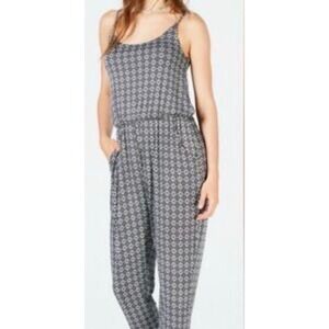 American Rag Geometric Print Spaghetti Strap Jumpsuit‎ Womens Size Small